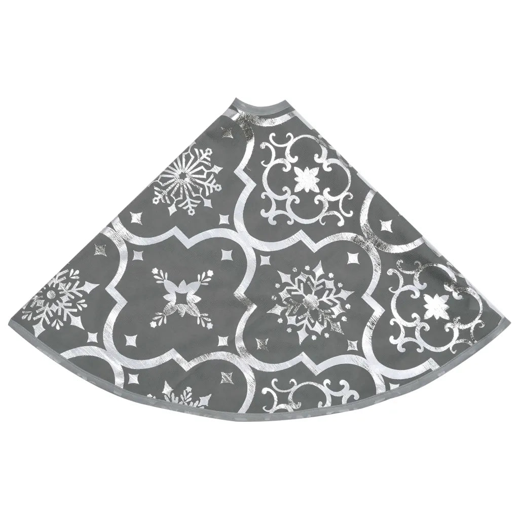Gonna Albero Natale Raffinata con Calza Grigia in Tessuto 150cm 330283
