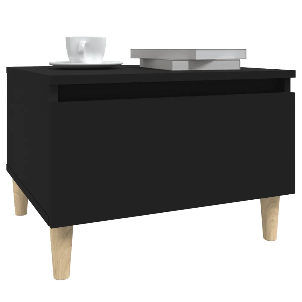 Tavolino Nero 50x46x35 cm in Legno Multistrato 819502