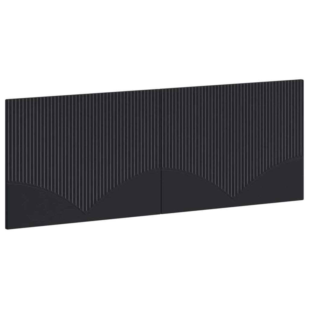 Testiera da Muro HOORN Nero Legno ingegnerizzato 897396