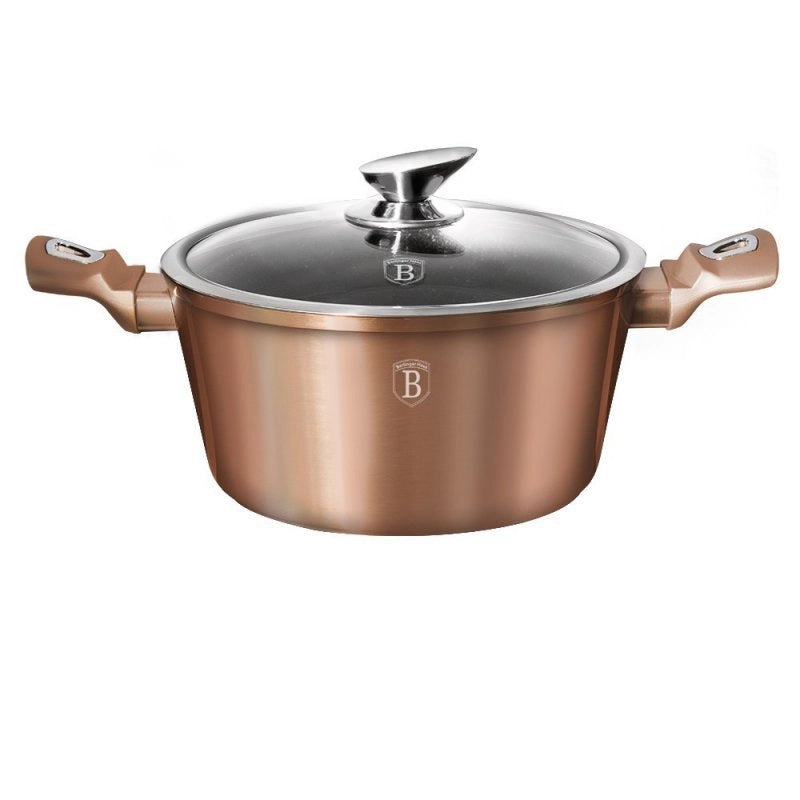 Berlinger Haus BH-1515 Pentola rivestita in granito oro rosa da 24 cm