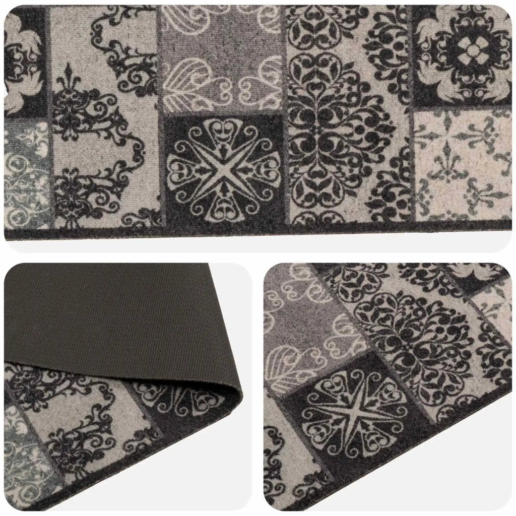 Tappeto da Cucina mosaico nero 300 x 60 cm 100% Poliammide 42045718