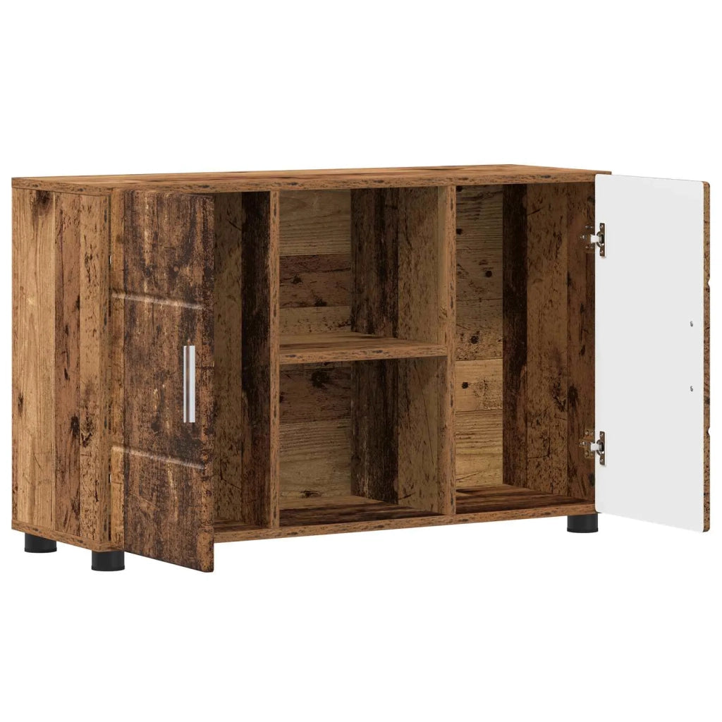 Credenza con porta FLORIN Legno vecchio 88,5 x 30,5 x 55,5 cm 880299