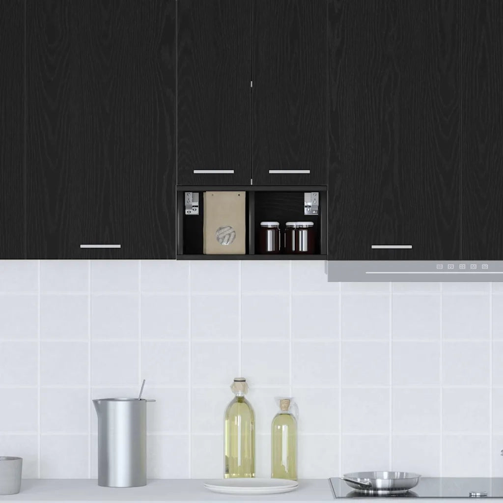 Armadio pensile Rovere Nero 20 x 29,5 x 40 cm Legno multistrato