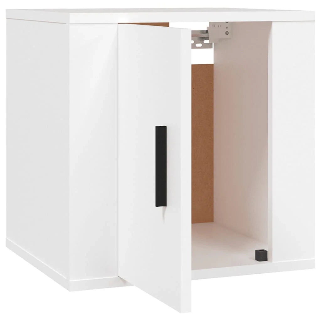 Mobile TV multimediale da parete mensola TV credenza mobile TV sala da pranzo soggiorno camera da letto 2 pezzi 40 x 34,5 x 40 cm bianco 02_0028909