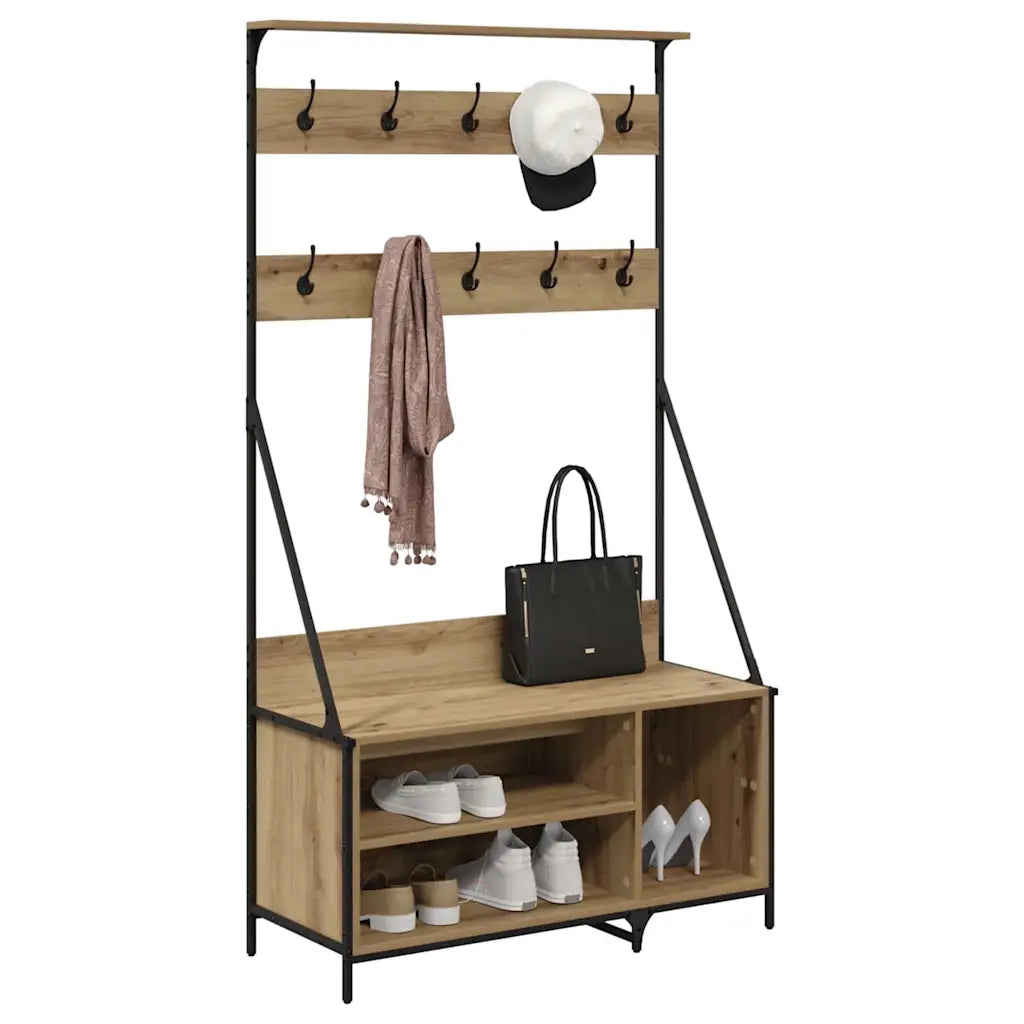 Stendibiancheria Rovere artigianale 100 x 41 x 184 cm CFW5808962