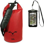 Zak da bagno, con spalline imbottite, con contenitore idrorepellente per smartphone, capacità 30 l/20 l/10 l, per kayak.