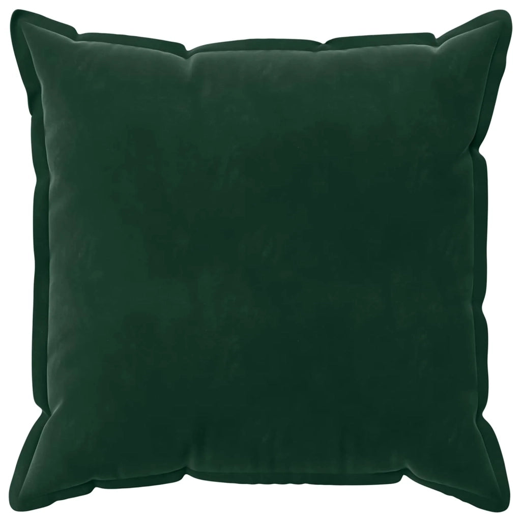 Federa 6 pcs HOUTEN Verde Scuro 55 x 55 cm Velluto 920362