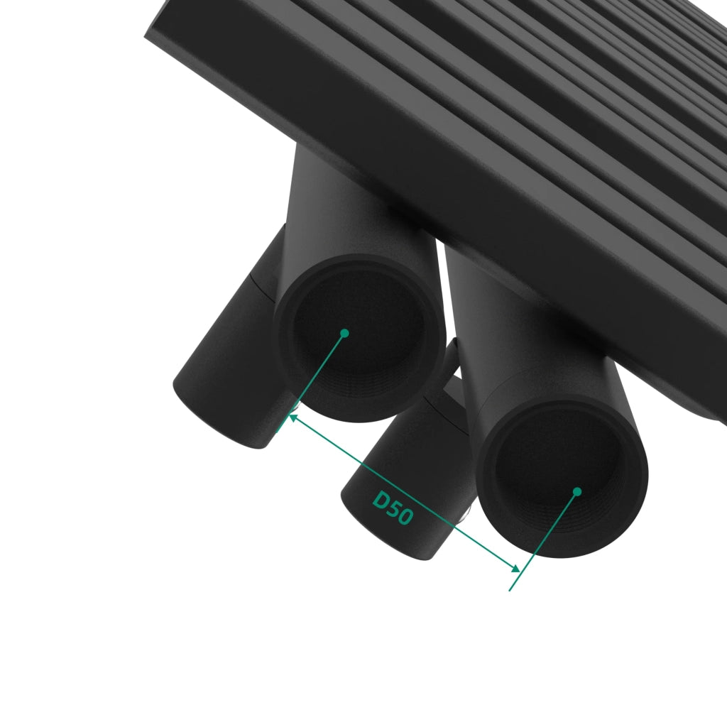Radiatore scaldasalviette da bagno acciaio 140 x 50 cm nero 03_0010412