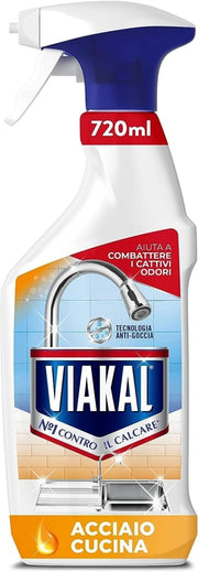 VIAKAL ANTICALCARE SPRAY DA 720MLPER  ACCIAIO E CUCINA
