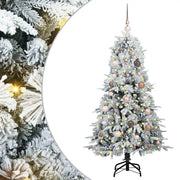 Albero di Natale | Decorazioni natalizie Artificiale con Rami Pieghevoli Bianco 150 cm