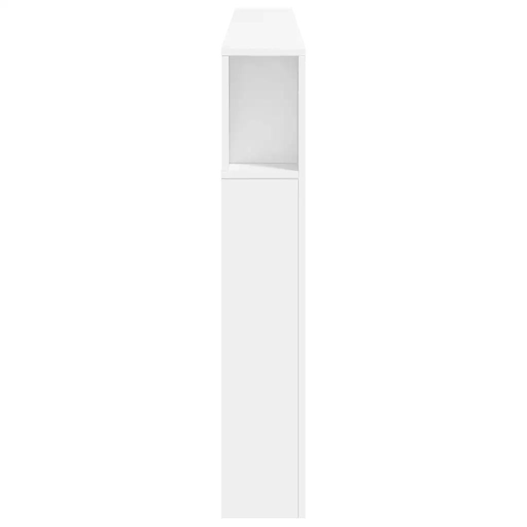 Testiera LED Bianca 200x18,5x103,5 cm Legno Multistrato 837365