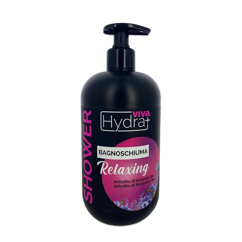 HYDRA VIVA BAGNOSCHIUMA RELAXING 750 ML ESTRATTO BIOLOGICO DI LAVANDA E FIORDALISO CON DOSATORE