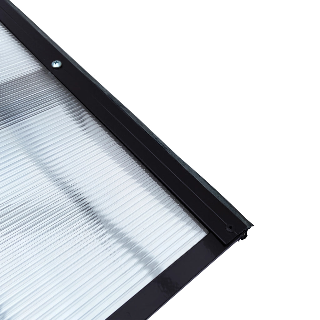 Tettoia con telaio in alluminio STARKEDACH Straight T-160 7016 con rivestimento in policarbonato