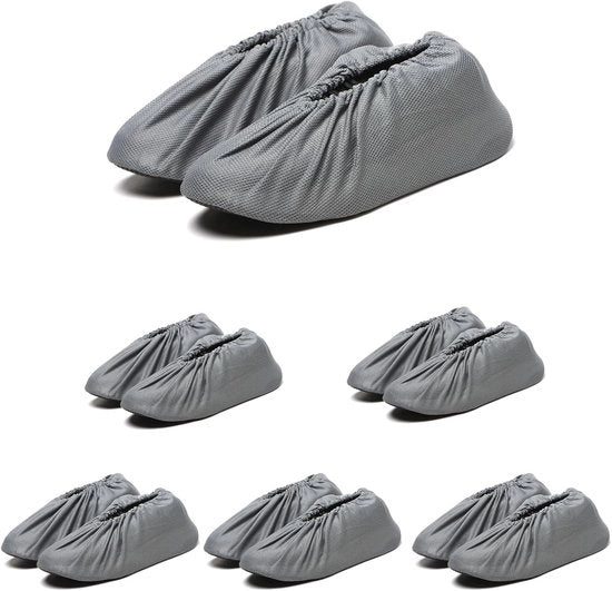 6 paia di coperture per scarpe in materiale traspirante e impermeabile, adatti per la maggior parte dei tipi di scarpe, mantengono pavimenti e scarpe puliti.