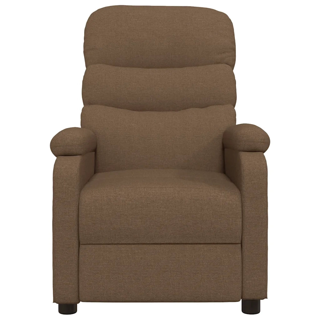 Poltrona Massaggiante Marrone in Tessuto 321230
