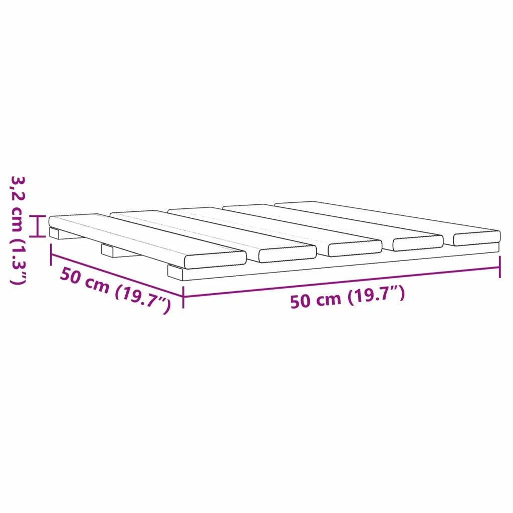 Piastrella per Decking 12 pcs Verde 50 x 50 cm 3444819