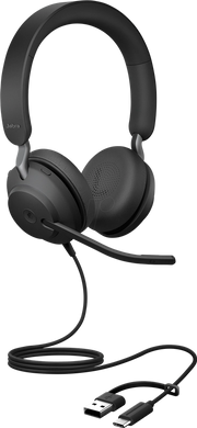 ORIGINAL Jabra Accessori per computer nero 24189-999-799 Headset Evolve2 40 SE MS Stereo