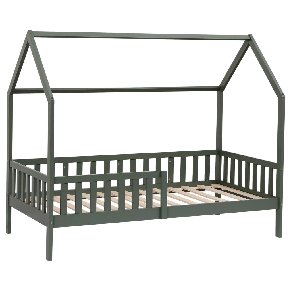 Letto a capanna per bambini 190x90cm verde MARCEAU