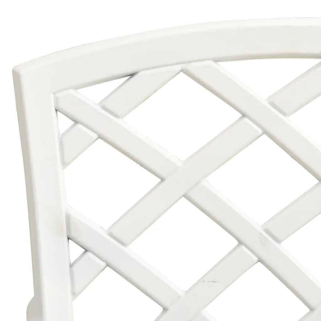 Set da Bistrot 5 pz in Alluminio Pressofuso Bianco 3070612
