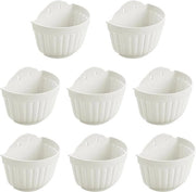 Piantine da Parete - Finestra di Giardino Verticale - Porta Piante per Interno e Esterno - Supporto per Erbe in Cucina e Balcone - Design Moderno Bianco - Decorazione per Camera da Letto Fiore Hanger