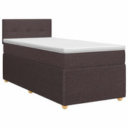 Letto box spring con materasso Marrone Scuro 80 x 200 cm 3451338