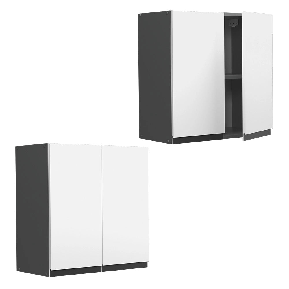 Vicco Pensile da cucina Bianco 60 cm Forma a J