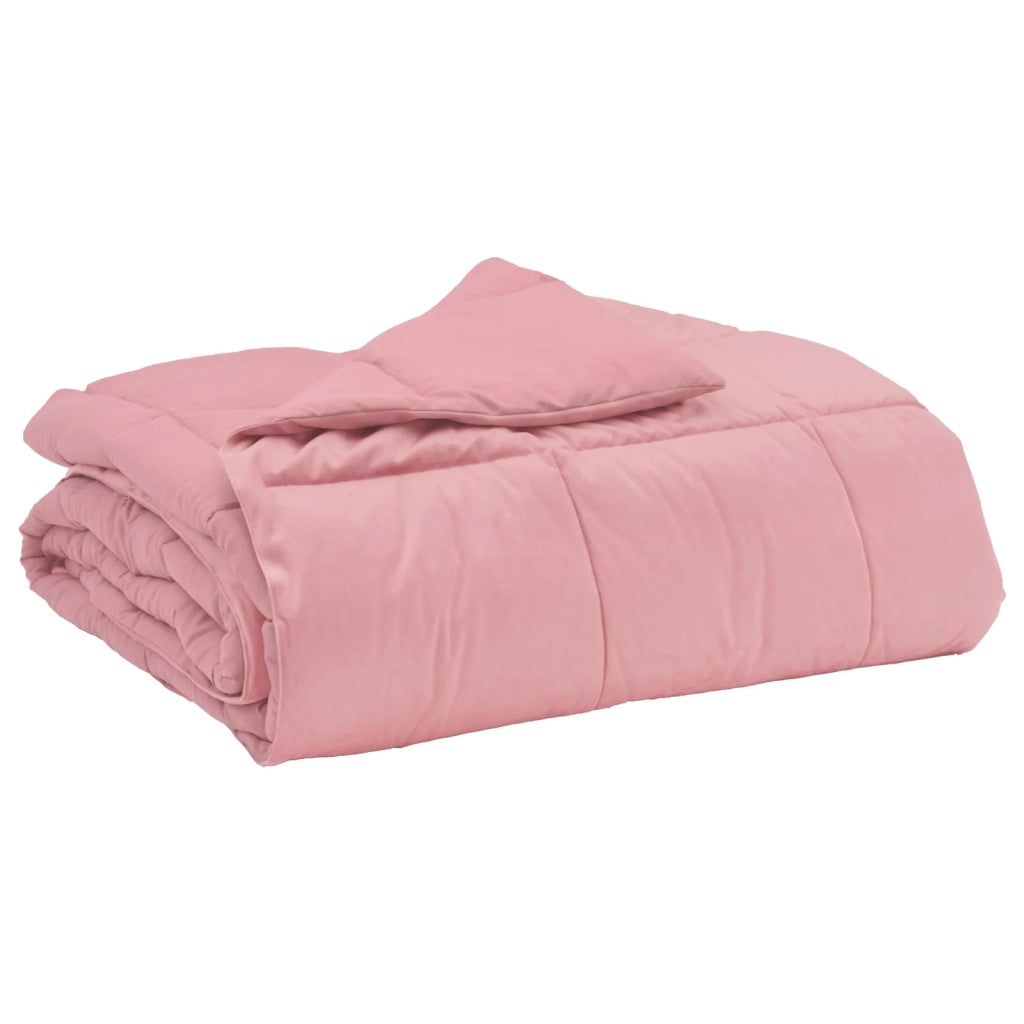 Piumone | Duvet Estivo Trapuntato Rosa 200 x 200 cm Microfibra
