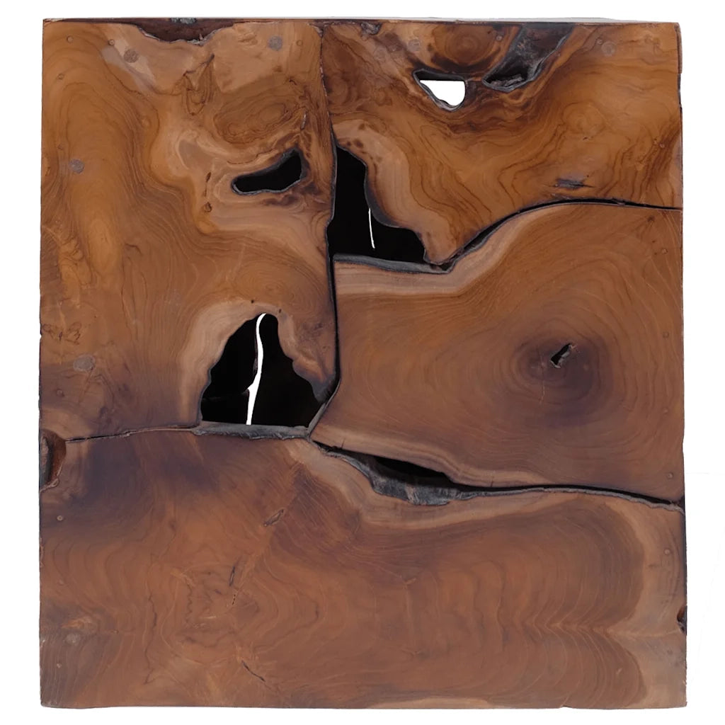 Sgabelli 4 pz Marrone 40x40x45 cm in Legno Massello di Tek 4 Pz 274356