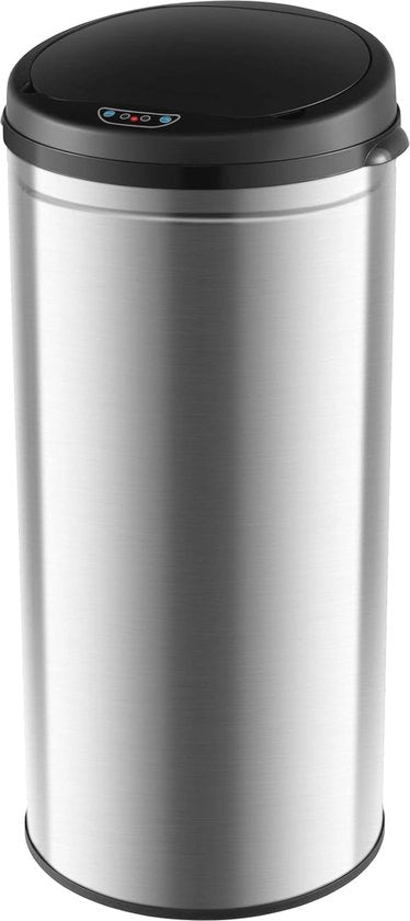 Vasca Automatica con Sensore - 30 Litri Acciaio Inossidabile e Plastica - Senza Mani e Design Semplice per Bagno, Camera e Ufficio