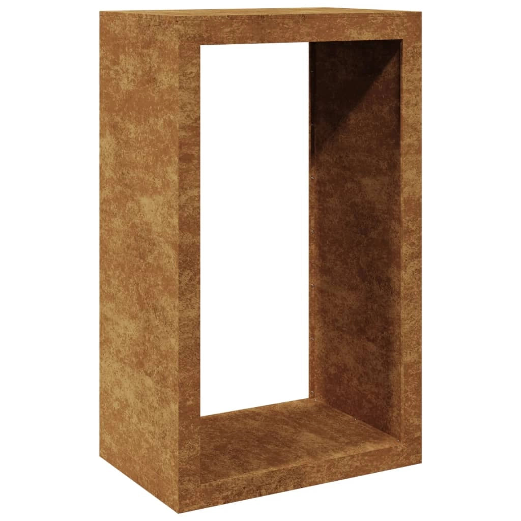 Portalegna 60 x 40 x 100 cm Acciaio Corten Marrone 02_0043722