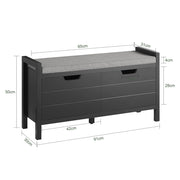 SoBuy Panca scarpiera 91x31x50cm FSR63-II-SCH