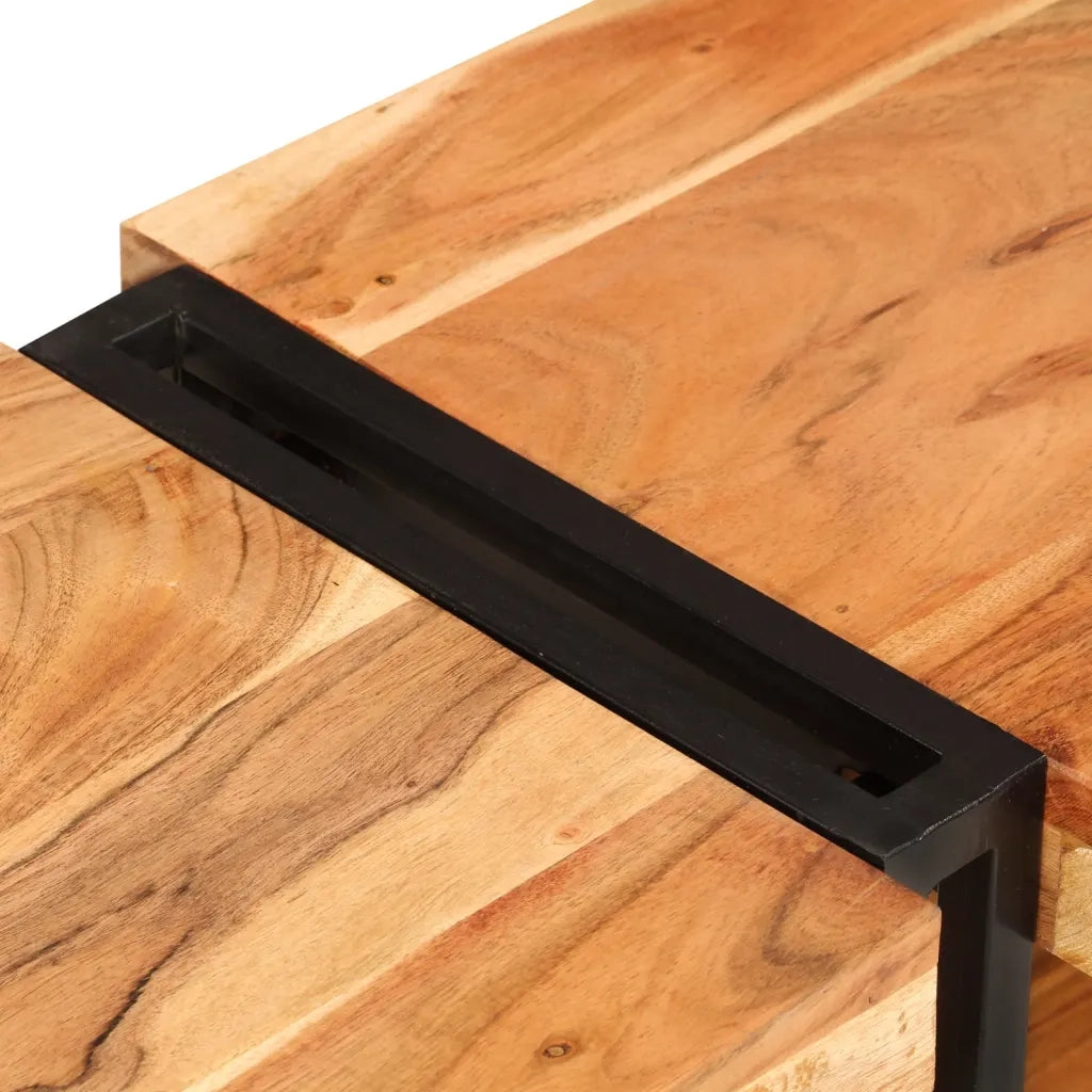 Mobile Porta TV 160x30x40 cm in Legno Massello di Acacia 356175