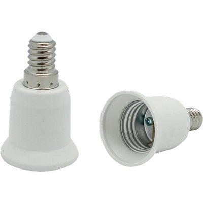 ADATTATORE LAMPADA E14-E27 ELECTARLINE - TERMOPLASTICO BIANCO- 4 pezzi
