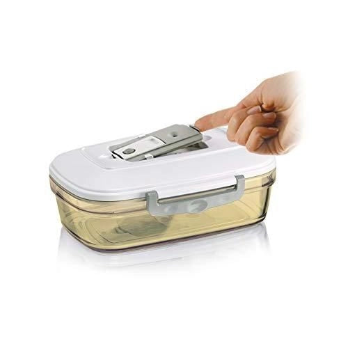 Magic Vac ACO1093 recipiente per cibo Rettangolare Scatola 1 L Trasparente, Bianco 1 pz