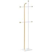 Appendiabiti in acciaio dorato appendiabiti da terra in metallo 162 cm 6 ganci moderno per ingres