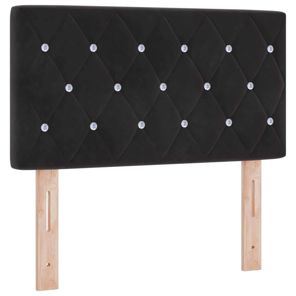 Letto ottomano con materasso Nero 80 x 200 cm Velluto 3457613