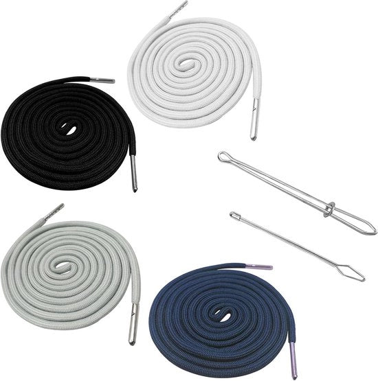 Cinturino per Pantaloncini da Jogging 4+2 Pezzi 140 cm - Sostituzione per Cintura dei Pantaloncini delle Magliette dei Sudati