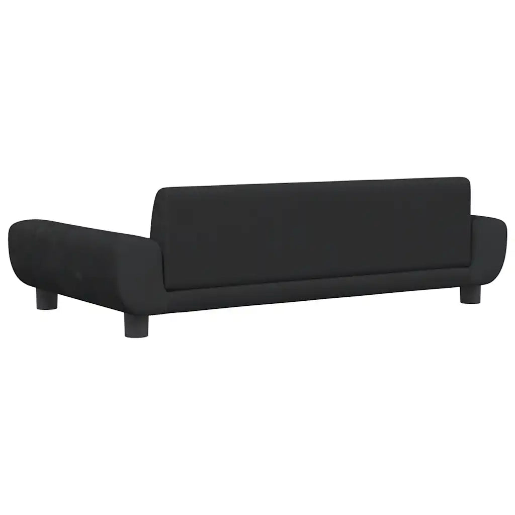 Lettino per Cani Nero 100x54x33 cm in Velluto CFW4580452