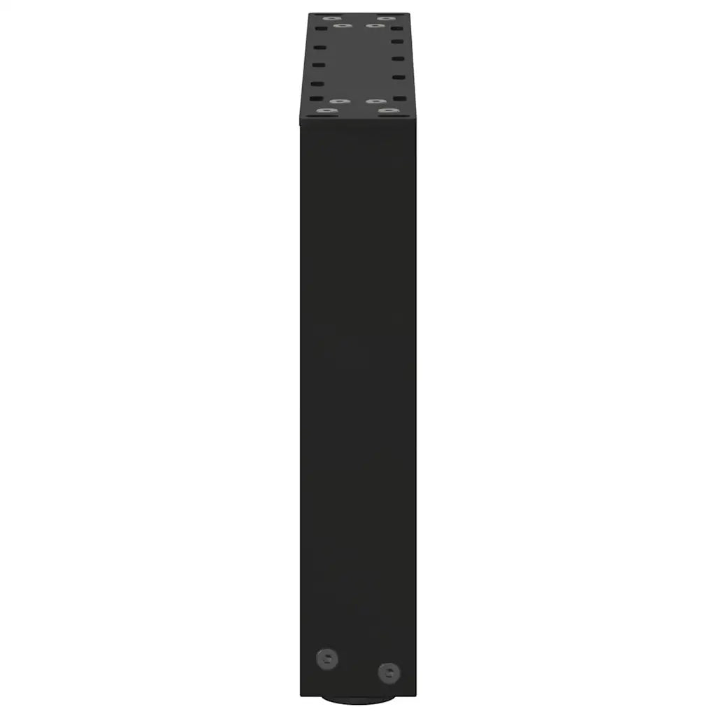 Gambe per Tavolino da Caffè a Forma di U 2 pz Nere 40x(30-31) cm Acciaio 4013132