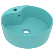 Lavandino con Troppopieno Verde Chiaro Opaco 36x13 cm Ceramica CFW7280926