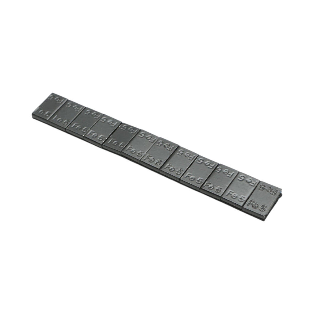 Contrappesi autoadesivi neri per equilibratura ruote Fe 60g (5gx12 pz) 100 strisce/set