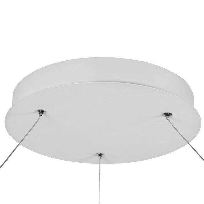Lampada pendente Modern in Metallo Nola Bianco