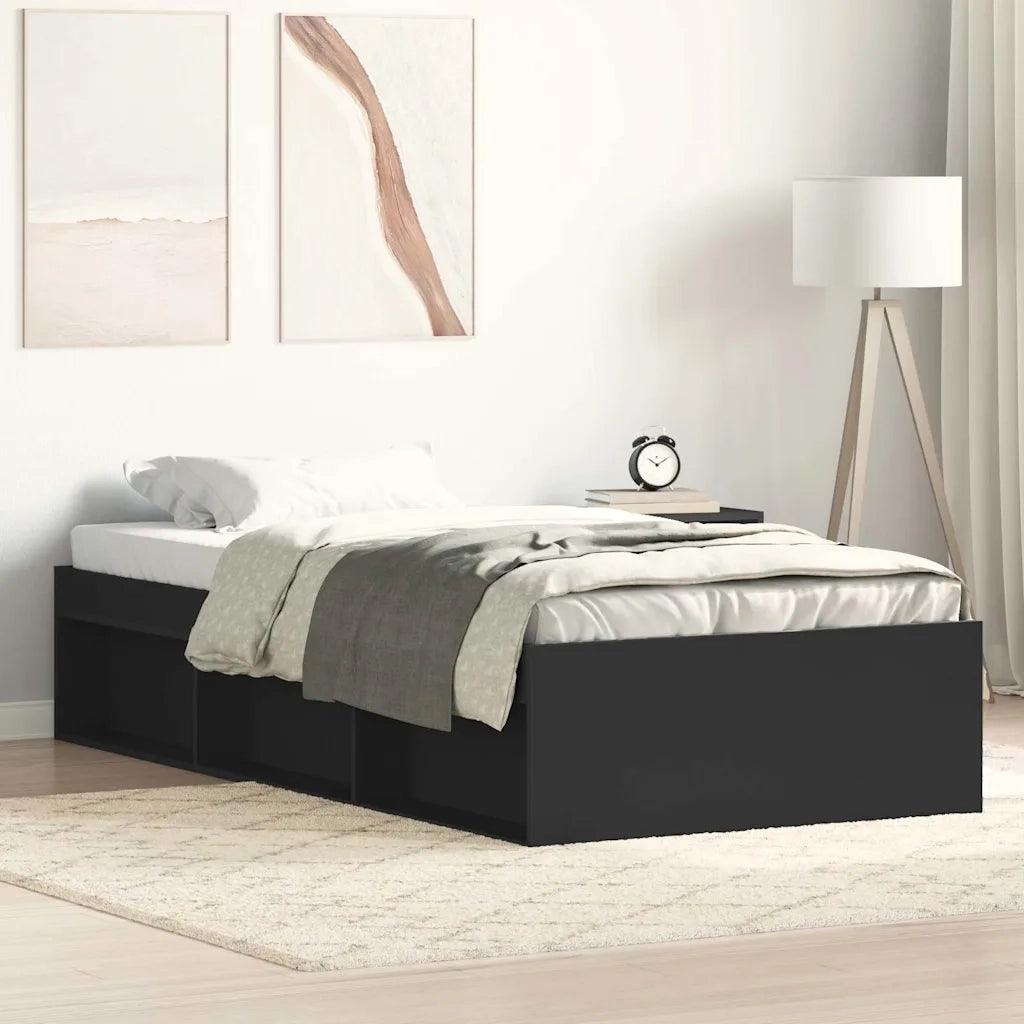 Giroletto-Struttura Letto Nero 90x190 cm