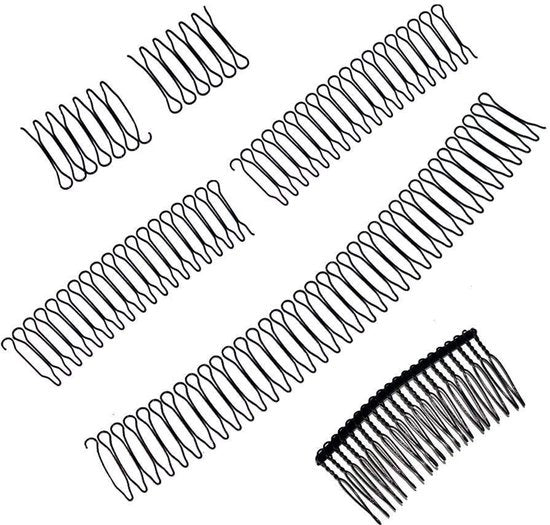 Accessori per capelli sostenibili - Clip per capelli - Apparecchio per capelli - Spazzola invisibile - Elevata elasticità - Superficie liscia