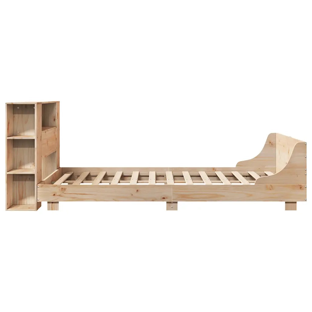 Letto senza Materasso 140x190 cm in Legno Massello di Pino 3323656