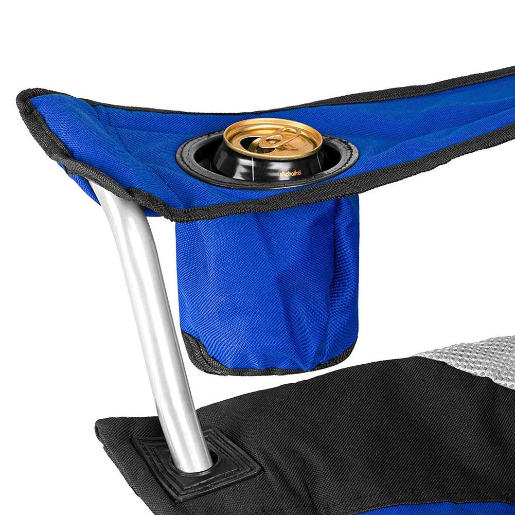 Sedia Pieghevole Campeggio Salvaspazio con Borsa, Mare Giardino Pesca Blu