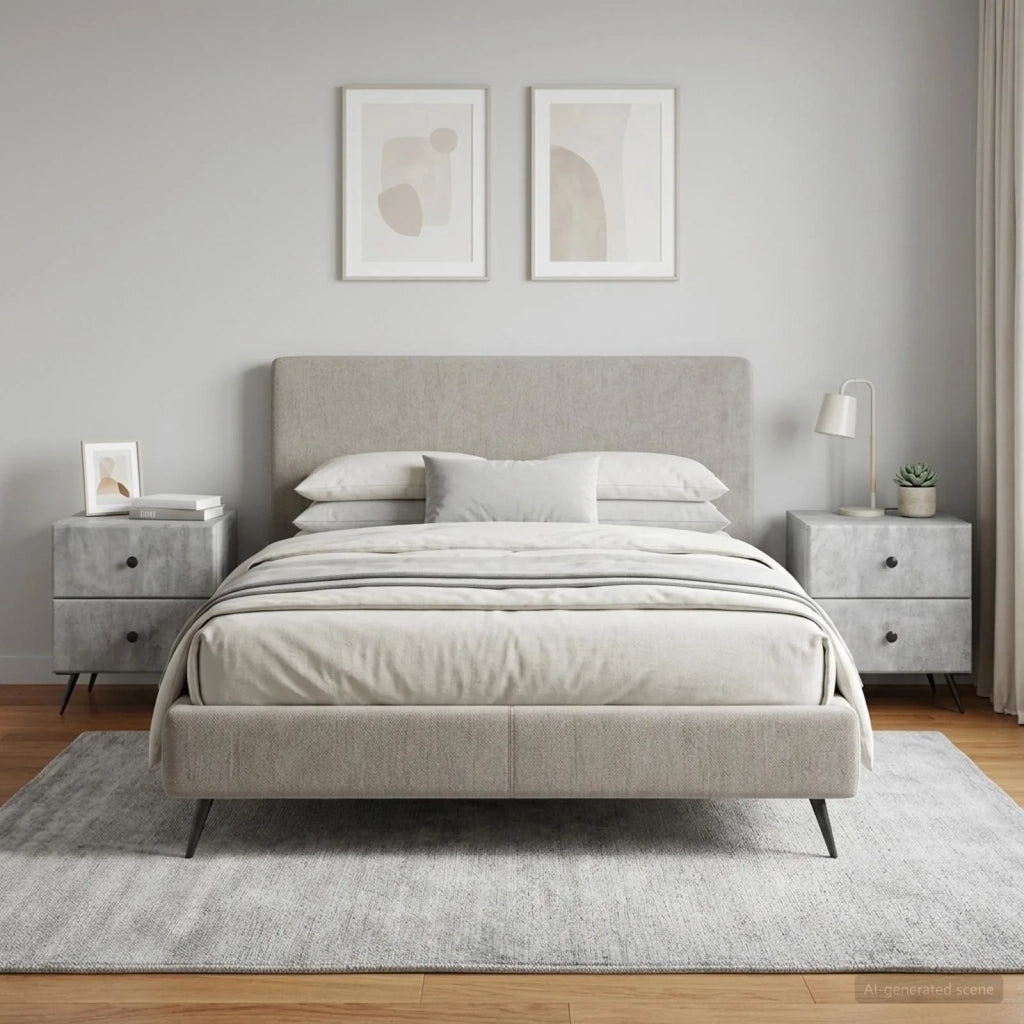Armadio da Notte 2 pcs Grigio Cemento 43 x 34,5 x 47,5 cm 895452