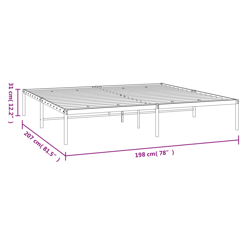 Giroletto Metallo Bianco 193x203 cm 350919