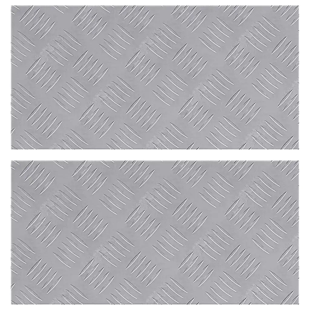 Gradini per Scale 2 pcs Argento 50 x 25 cm Alluminio 4104273