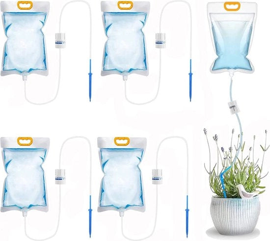 Set di gocciolatore - Gocciolatore per piante - Sistema di irrigazione a gocce - Irrigazione a gocce con pompa - Sistema di irrigazione automatico per piante da appartamento e giardino - Sistema di pompaggio d'acqua
